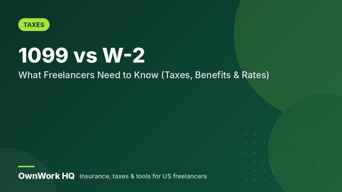 1099 vs W-2: What Freelancers Need to Know (Taxes, Benefits & Rates)