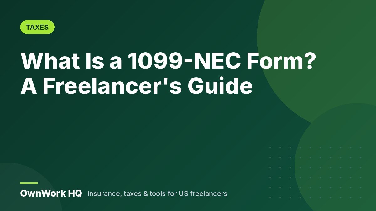 What Is a 1099-NEC Form? A Freelancer's Guide (2026 Threshold Changes)